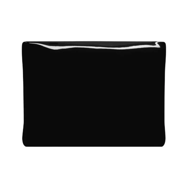 SAINT LAURENT Patent Leather Canvas Clutch Tubas Men's Black-1