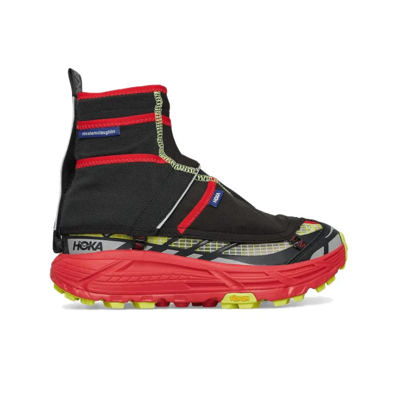 Nicole McLaughlin x HOKA ONE ONE Cushioning Slip Resistant Low Top Casual Running Shoes Women's Black Red-1