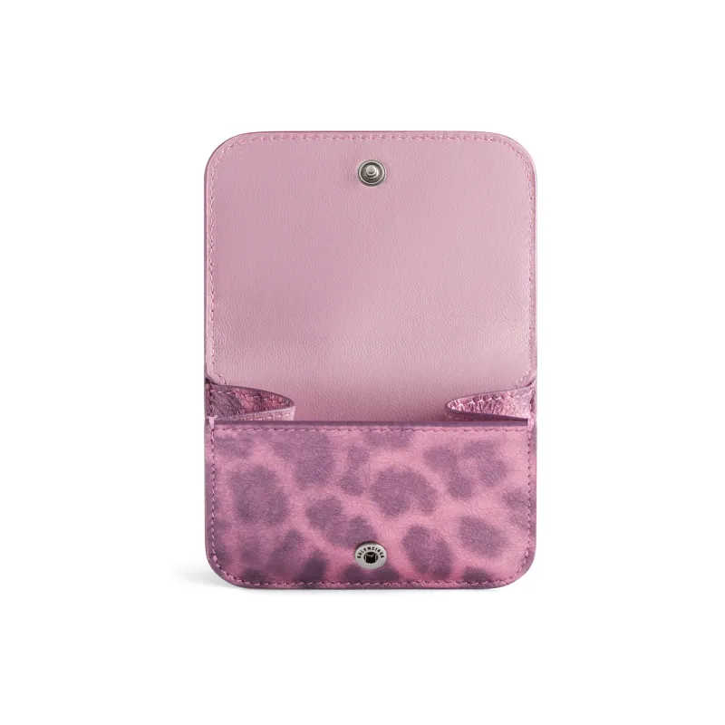 Balenciaga Le Cagole Arena Lambskin Wallet Mini Women's Pink-2