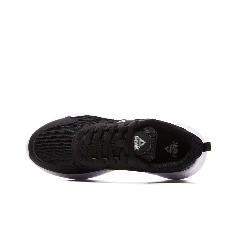 PEAK Low Top Running Shoes Women's Black White-3