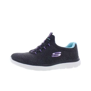 Skechers Summits Cushioning Wear Resistant Low Top Casual Shoes Women's Purple Black