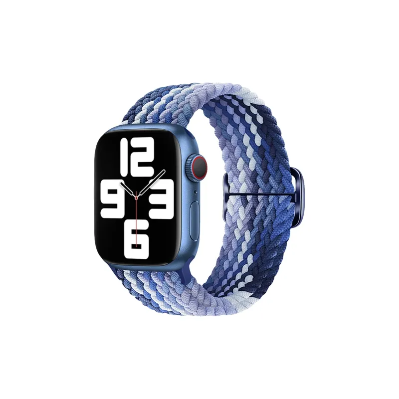 MILANQIAN M&Q Apple Compatibility Watch Band 38 45mm Watch Dial All Nylon Material-0