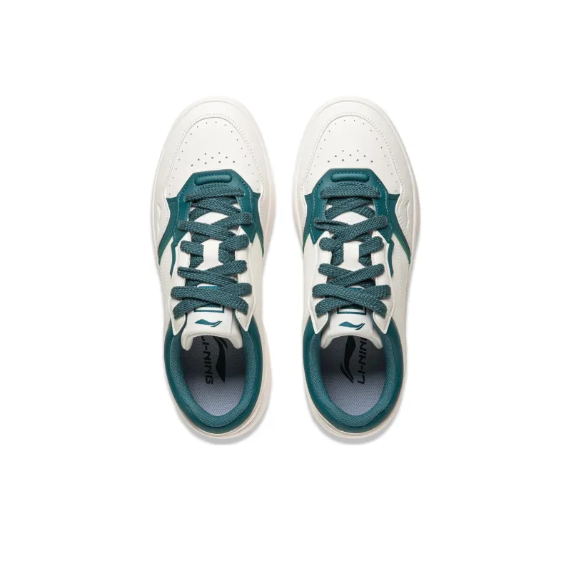 LiNing Line 2.0 At The Beginning V2 Anti Slip Wear Resistant Skateboard Shoes Men's White Green-2