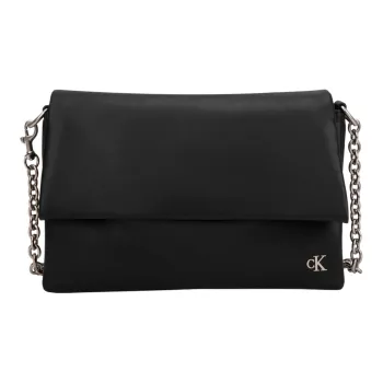 CALVIN KLEIN Synthetic Material Crossbody Bag Medium Size Women's Space Black