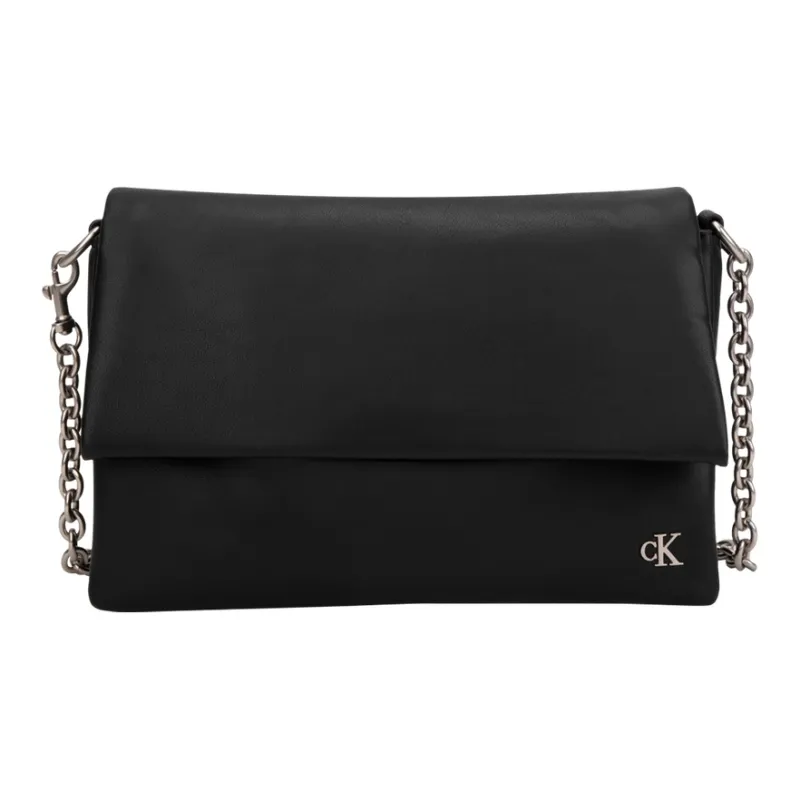 CALVIN KLEIN Synthetic Material Crossbody Bag Medium Size Women's Space Black-0