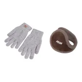 Gray Glove+Coffee Earmuff