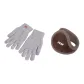 Gray Glove+Coffee Earmuff