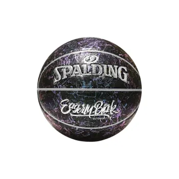 SPALDING PU Basketball Black Purple Size 7 Competition Unisex