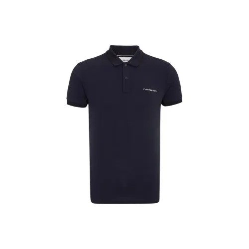 Calvin Klein Polo Shirts Men Navy Blue