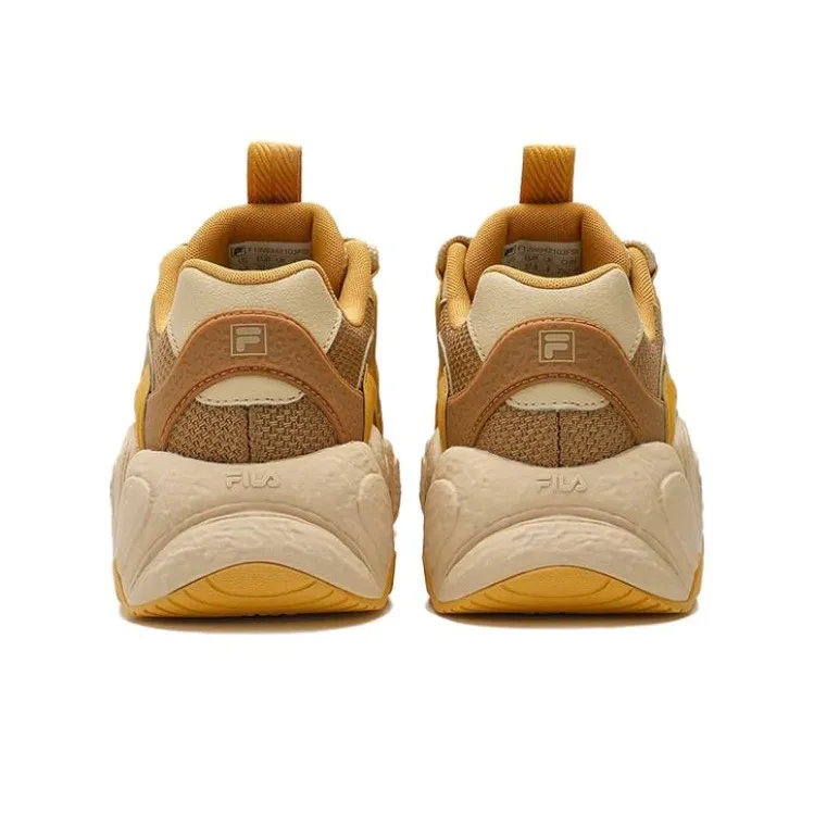 FILA Croissant Chunky Sneakers 'Yellow Brown' Women's-3