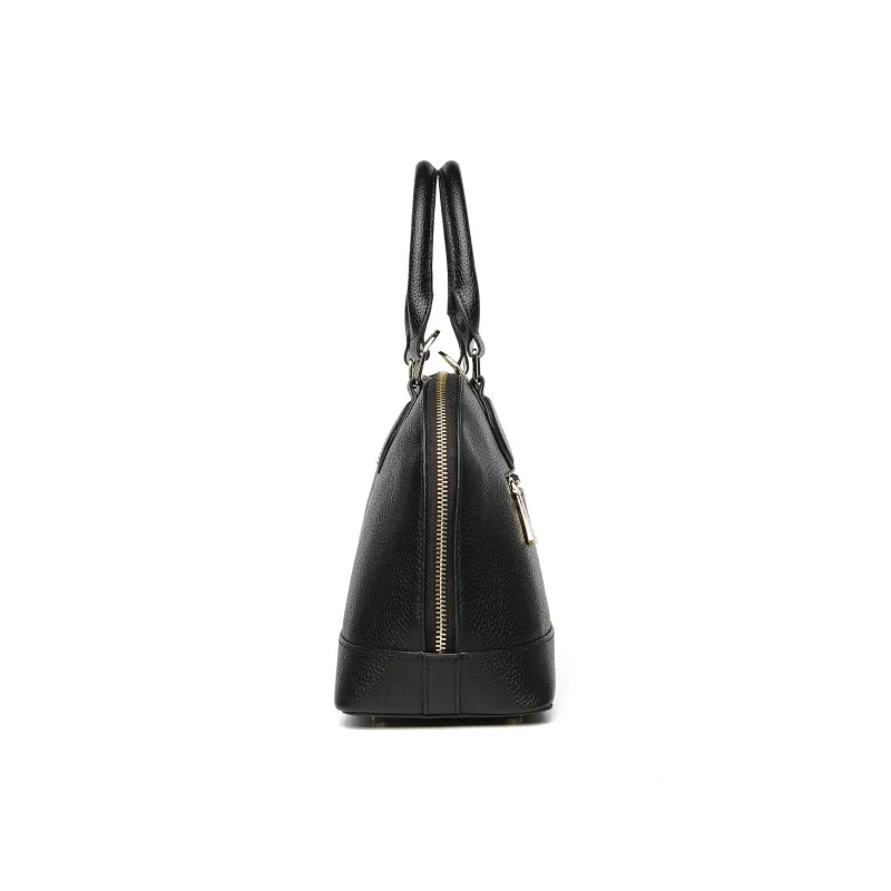 Crocodile Cow Leather One Shoulder Handbags Regular Women's Black/Gray-2