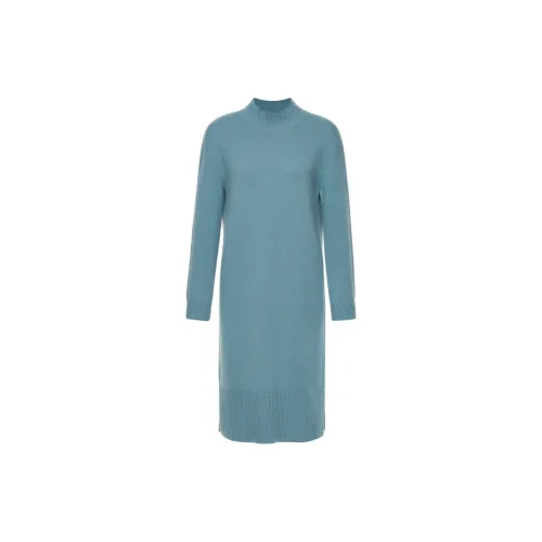 VGRASS STUDIO Long-Sleeved Dresses Women's Turquoise Blue