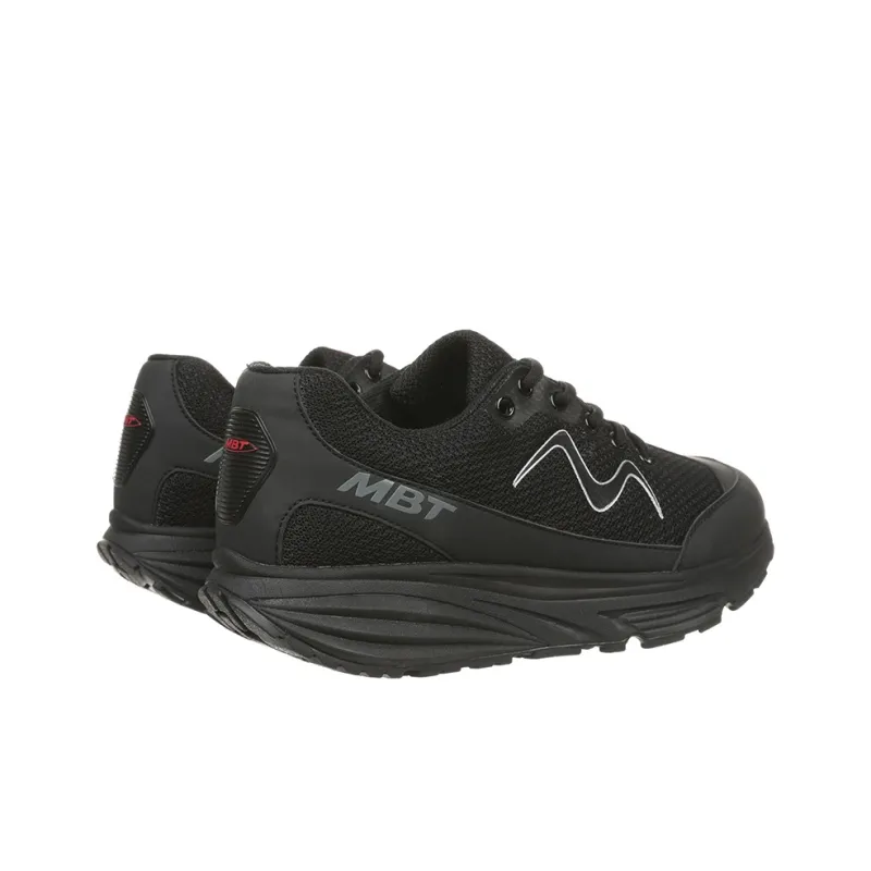 MBT Cushioning Breathable Height Increasing Rebound Wear Resistant Low Top Running Shoes Women's Black-3
