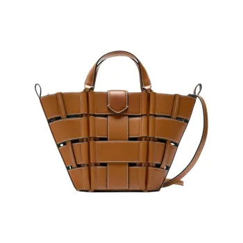 ZARA PU Tote Bag Shopping Bag Handbag Mini Women's Brown