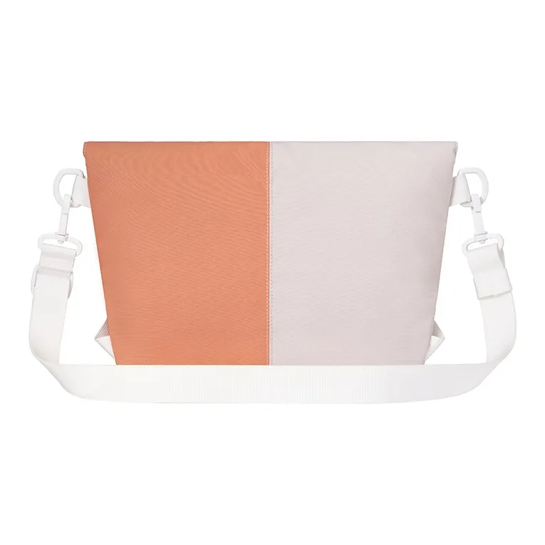MR.ACE HOMME Polyester Messenger Bag, Crossbody Bag Medium Size Unisex Navy Blue White/Vibrant Orange-8