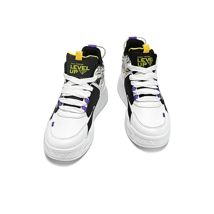 PAUL FRANK Slip-Resistant High-Top Skateboard Shoes Men's-16