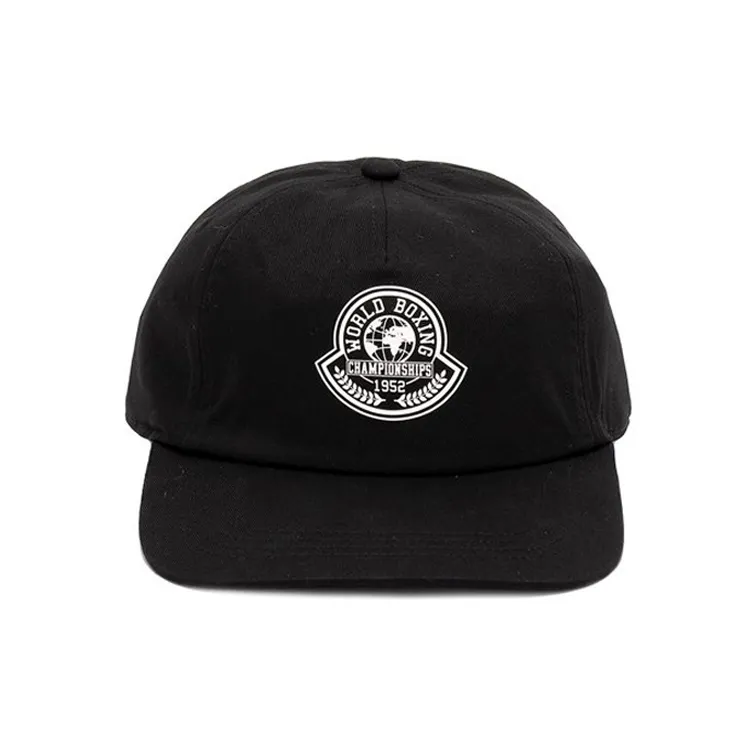 Moncler Cotton Baseball Caps Men's Black-0