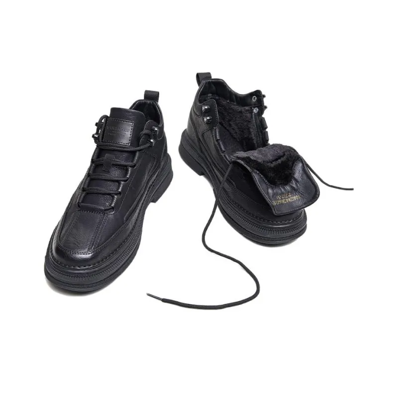 HLA Work Boots Men Low Top Black-4