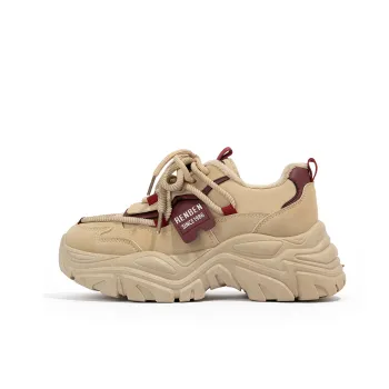 Humanism 1986 Low Top Chunky Sneakers 5cm Women's Khaki