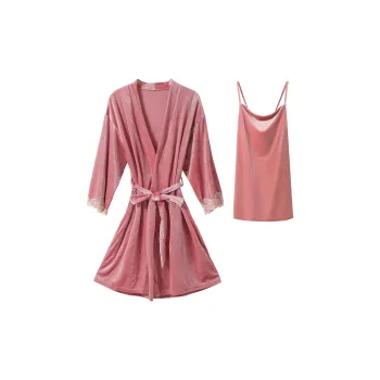Flowers In Water Pajama Set Women's Pink