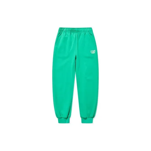 QIAODAN Knitted Sweatpants Women's Green Onion Green