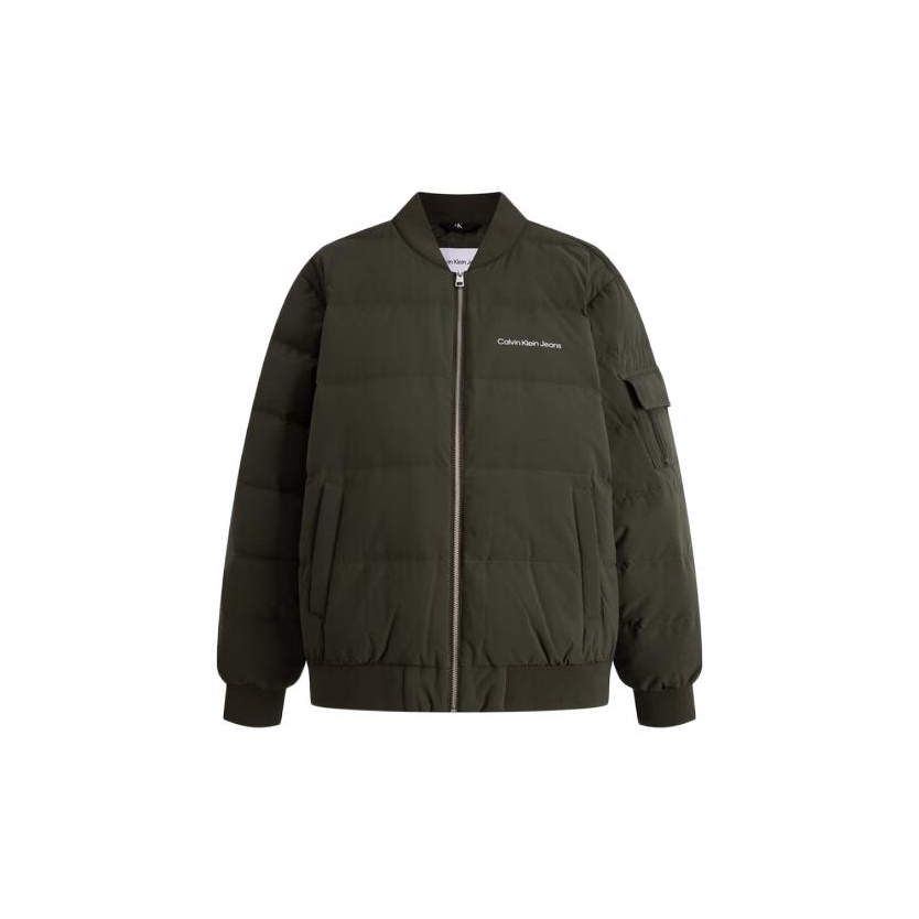 Calvin klein olive green jacket clearance