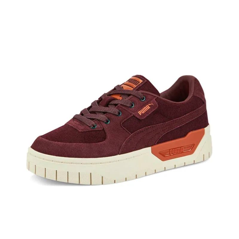 PUMA Cali Dream Abrasion Resistant Breathable Low Top Skateboard Shoes Women's Red-2