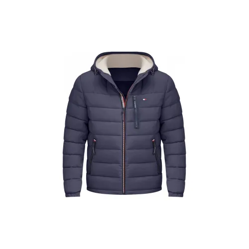 Tommy Hilfiger Puffer Jackets Men Navy Blue