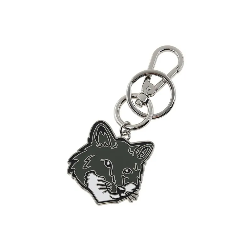 Maison Kitsune Fox-charm Carabiner Keyring-1