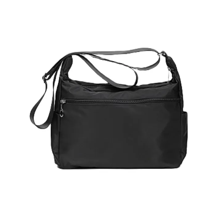 FOUVOR Oxford Shoulder Bag Crossbody Bag Medium Size Women's Chestnut Red/Classic Black/Romantic Purple-5