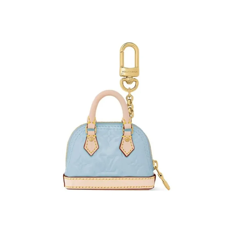 LOUIS VUITTON Micro Alma Leather Bag Accessory Extra Mini Women's Blue-2