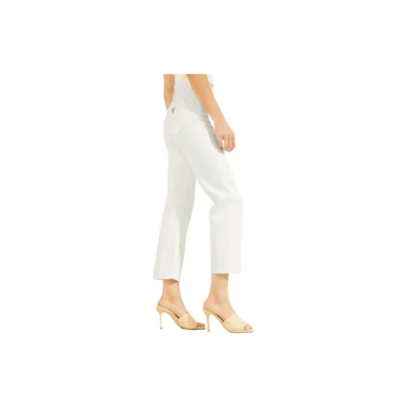 GUESS High-Rise Straight Jeans Jeans Women's White-2