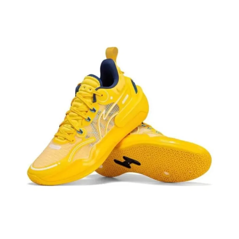 LiNing YuShuai 16 V2 Anti Slip Wear Resistant Low Top Basketball Shoes Men's Yellow-4
