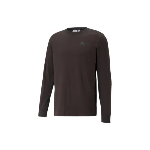 PUMA Amplified Cropped T-Shirts Men Dark Gray