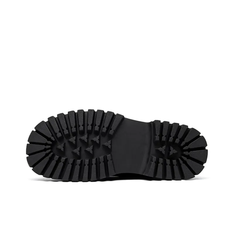 Chi Wolf Derby Shoes Casual Leather Shoes Unisex-9