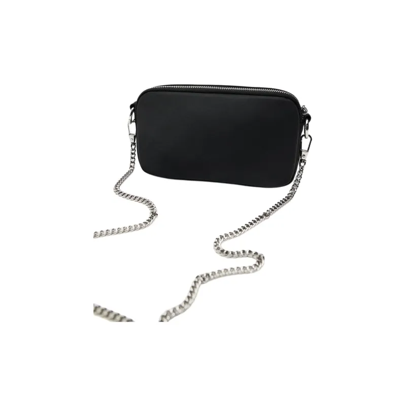 ZARA Nylon Shoulder Bag Handbag Shoulder Bag Crossbody Bag Small Size Women's Black-4