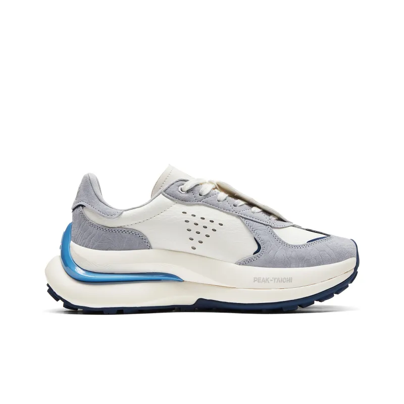 PEAK Guochuang Series Casual Shoes Men Low Top Light Gray Turquoise-1