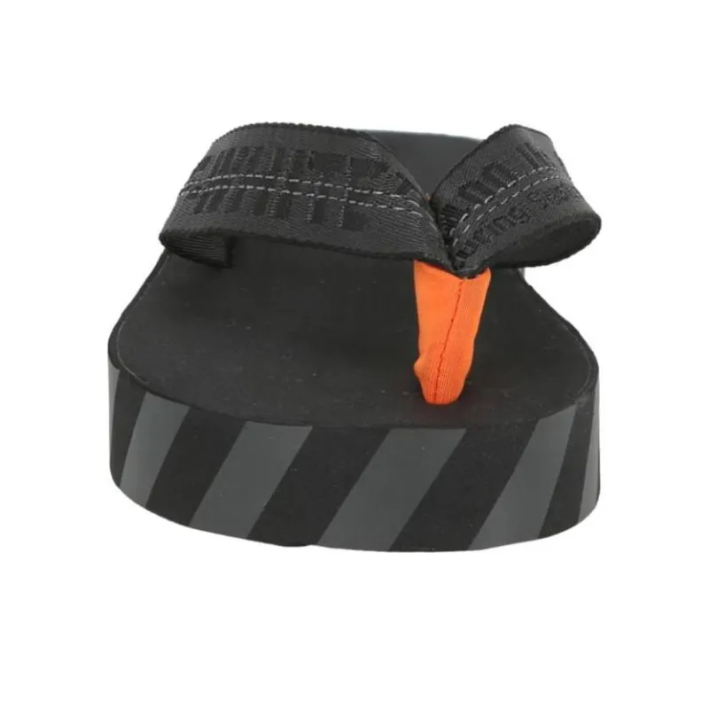 OFF-WHITE Industrial Belt Flip Flop Black Orange-4