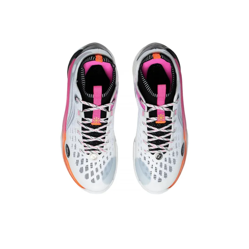 LiNing Wade 808 Ultra Durable Breathable Low Top Basketball Shoes Men's White Pink-4