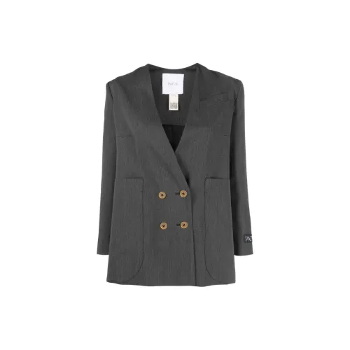 Patou Double-breasted Stretch-wool Blazer