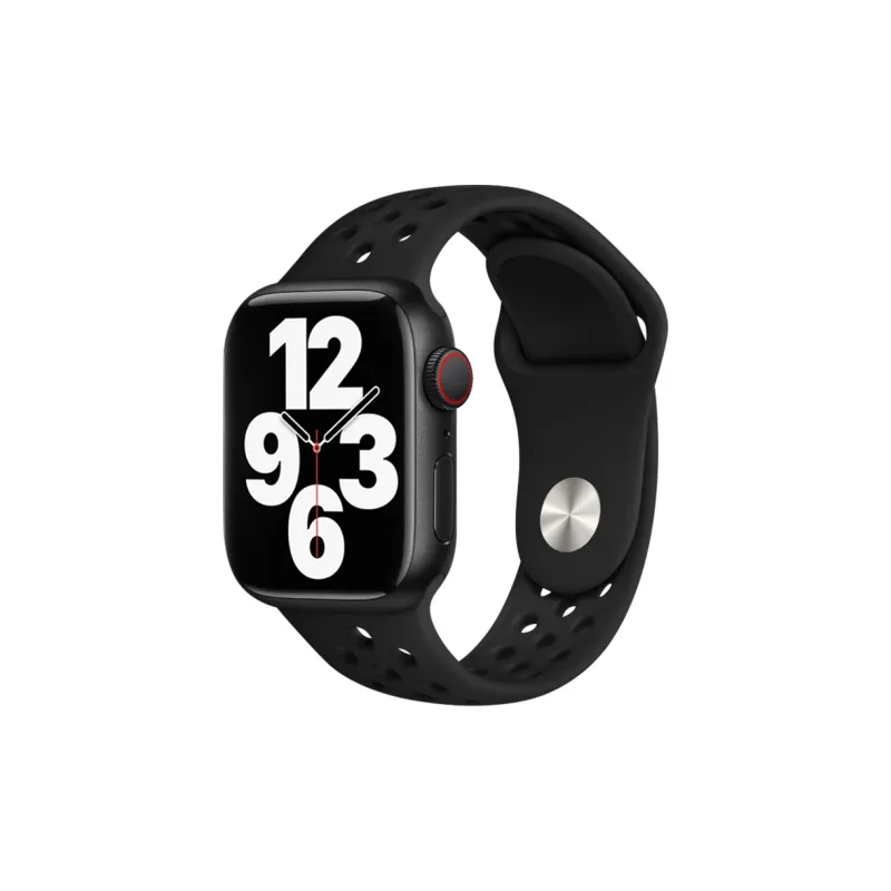 MILANQIAN M&Q Apple Compatibility Watch Band 38 45mm Watch Dial All Silicone Material-0