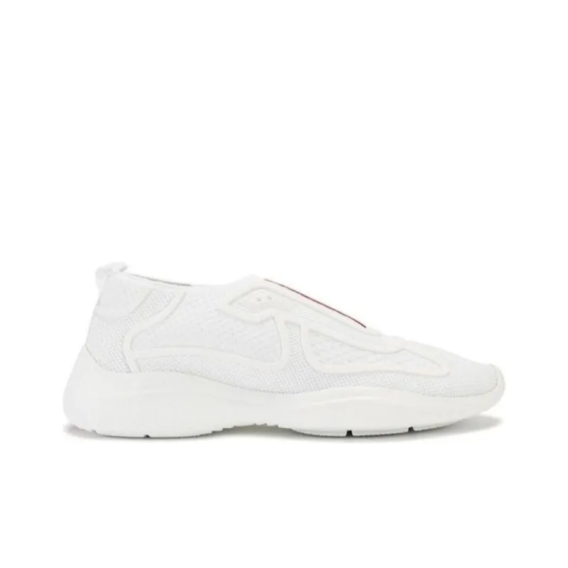 PRADA Low Top Casual Shoes Women's White-1