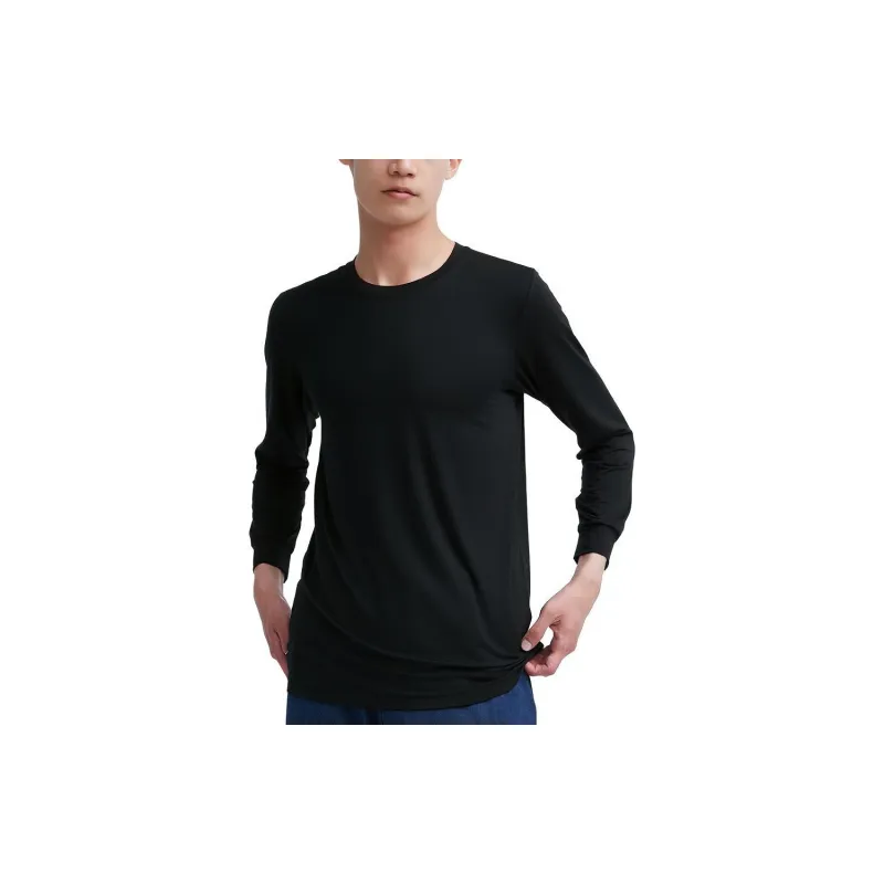 UNIQLO Thermal Tops Men's Tranquil Black-0