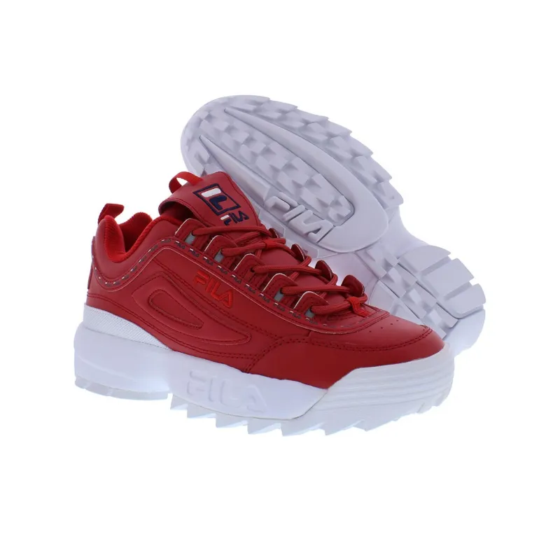 FILA Women's Disruptor 2 Premium 'Red' Women's-4