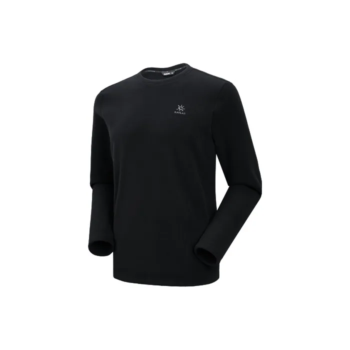 KAILAS Crew Neck Thermal Top Underwear Men's Jet Black-1