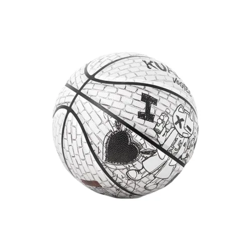 Kuangmi x VOGTEE Microfiber Leather Basketball Black White Size 7 Training Unisex