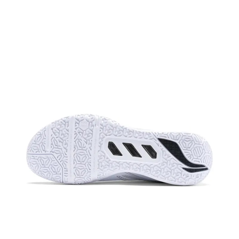 LiNing Stick to the Ground Flight MAX Anti Slip Wear Resistant Low Top Badminton Shoes Men's White-4