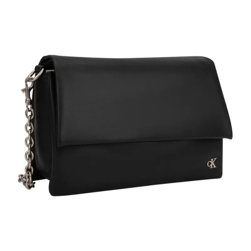 CALVIN KLEIN Synthetic Material Crossbody Bag Medium Size Women's Space Black-1