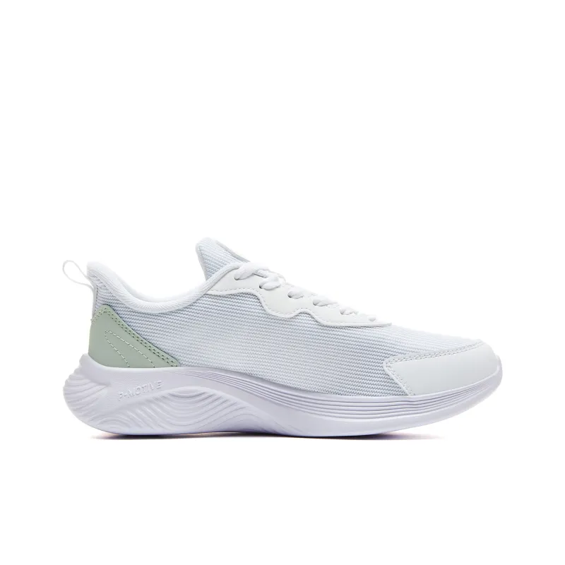 PEAK Volkswagen Collection Low Top Running Shoes Women's White Green-1