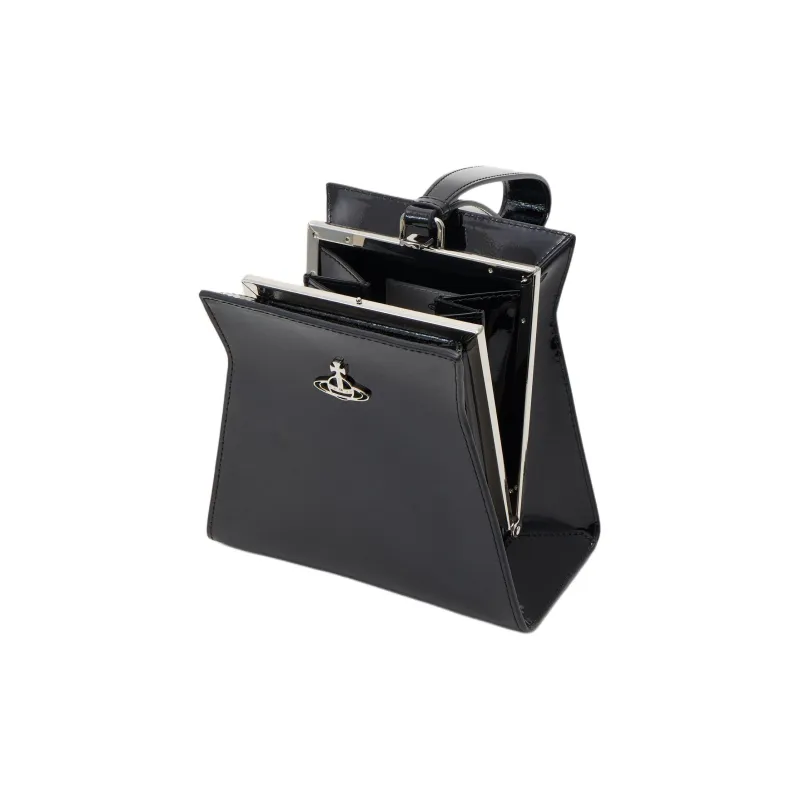 Vivienne Westwood Leather One Shoulder Handbags Women's Black-2